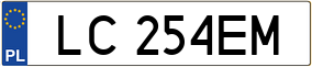 Trailer License Plate
